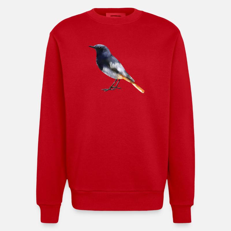 Redstart - Sweat bio épais oversize fabriqué en UE - rouge