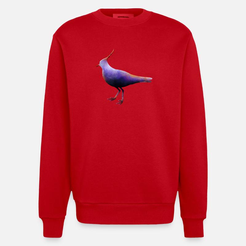 Lapwing - Heavyweight Oversized Organic Crew Neck Made in EU - red