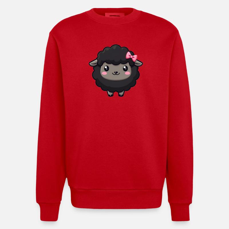 Schwarzes Schaf - Heavyweight Oversized Organic Crew Neck Made in EU - Rot