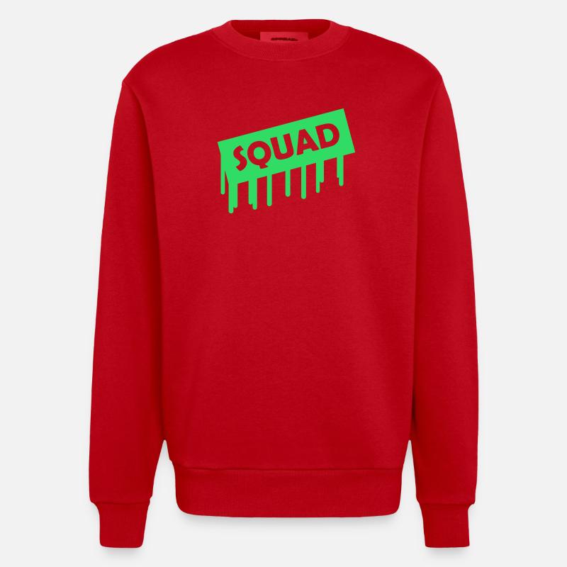 Effectif - Sweat bio épais oversize fabriqué en UE - rouge