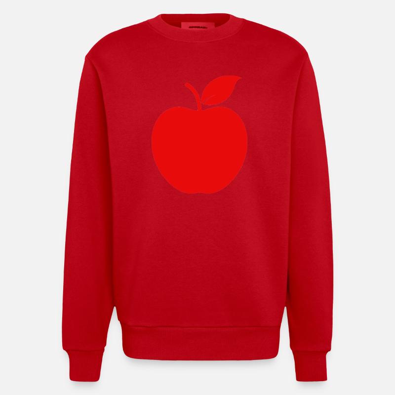 Pomme - Sweat bio épais oversize fabriqué en UE - rouge