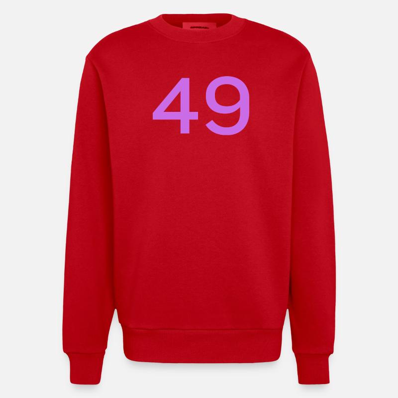 49 - Sweat bio épais oversize fabriqué en UE - rouge