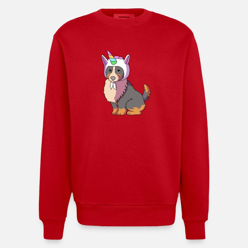 Bouvier bernois - Sweat bio épais oversize fabriqué en UE - rouge