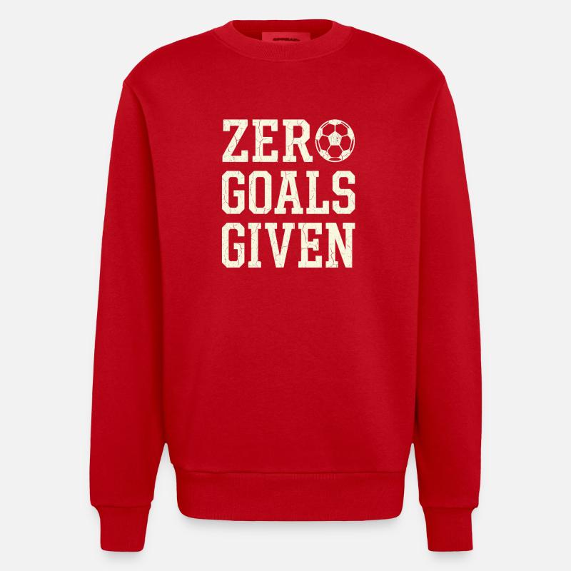 Aucun objectif donné - Sweat bio épais oversize fabriqué en UE - rouge