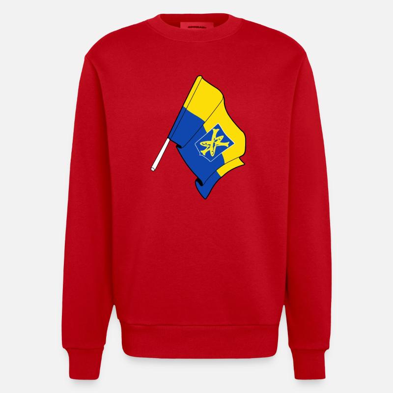 Fier de Zandvoort - Sweat bio épais oversize fabriqué en UE - rouge