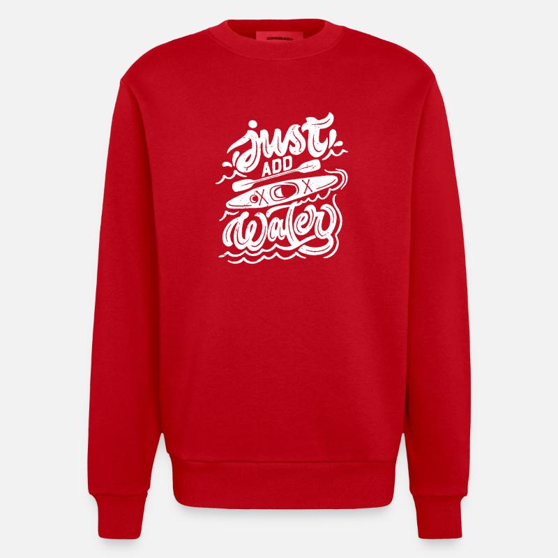Il suffit d’ajouter de l’eau - Sweat bio épais oversize fabriqué en UE - rouge
