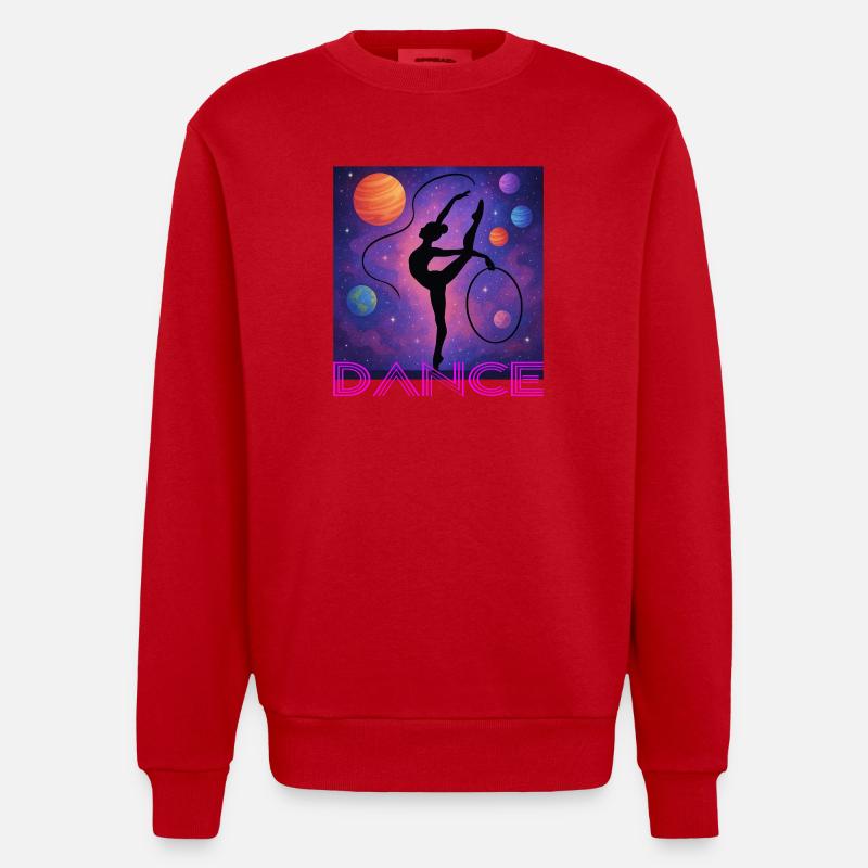 Danser - Sweat bio épais oversize fabriqué en UE - rouge
