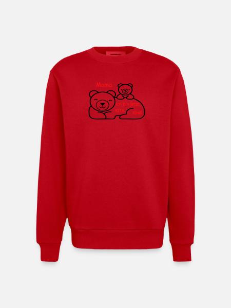 Kita Kind - Heavyweight Oversized Organic Crew Neck Made in EU - Rot