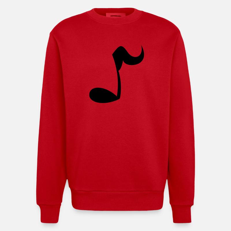 Note - Sweat bio épais oversize fabriqué en UE - rouge