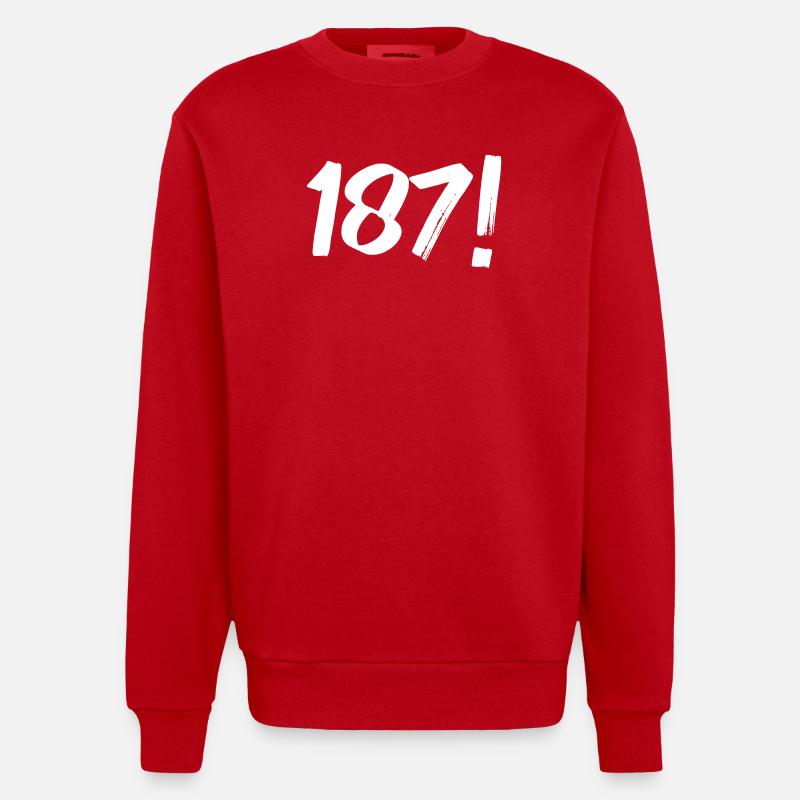 Numéros Un Huit Sept - Sweat bio épais oversize fabriqué en UE - rouge