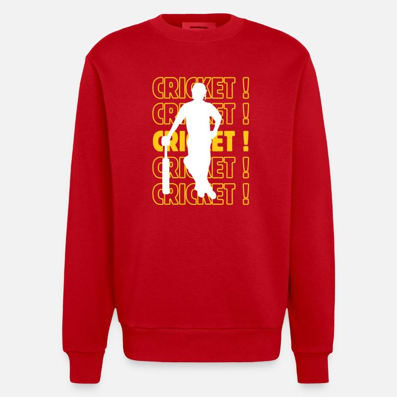 Cricket cricket cricket - Sweat bio épais oversize fabriqué en UE - rouge