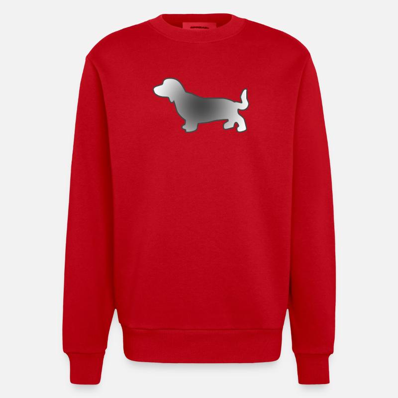 Teckel - Sweat bio épais oversize fabriqué en UE - rouge