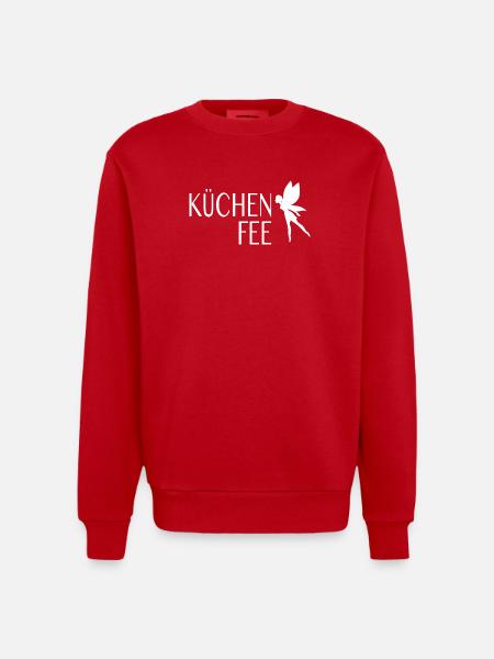 Köchin Koch Küchenfee - Heavyweight Oversized Organic Crew Neck Made in EU - Rot