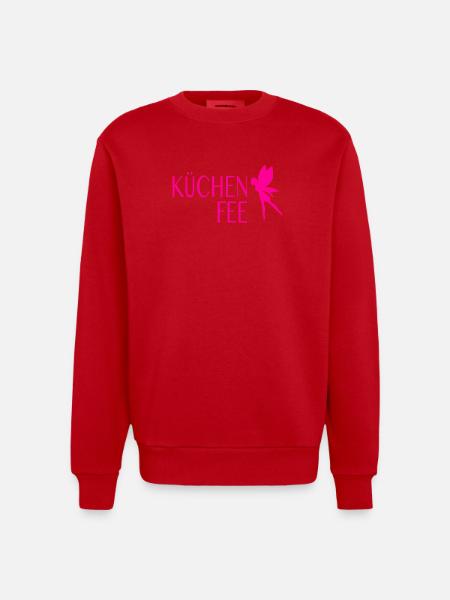 Köchin Küchenfee - Heavyweight Oversized Organic Crew Neck Made in EU - Rot