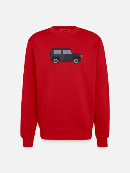 Jeep - Sweat bio épais oversize fabriqué en UE - rouge
