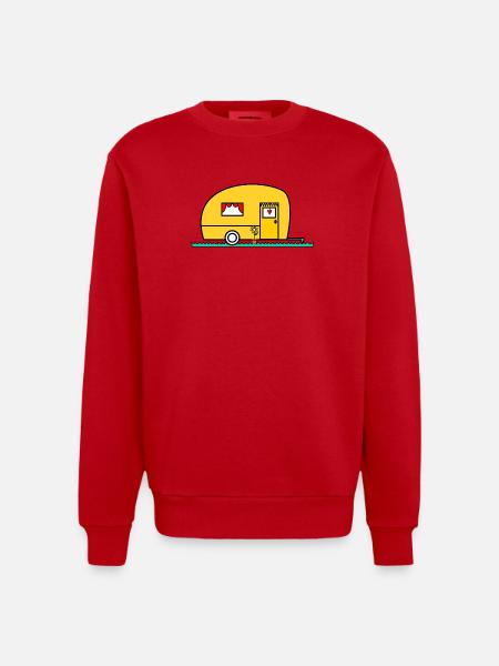 MISTRESS. MASTER. TEACHER. SCHOOL - Heavyweight Oversized Organic Crew Neck Made in EU - red