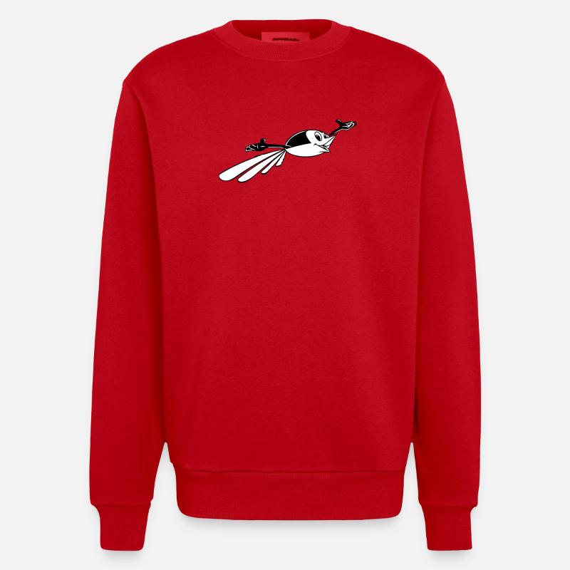 Watoo 2 - Sweat bio épais oversize fabriqué en UE - rouge