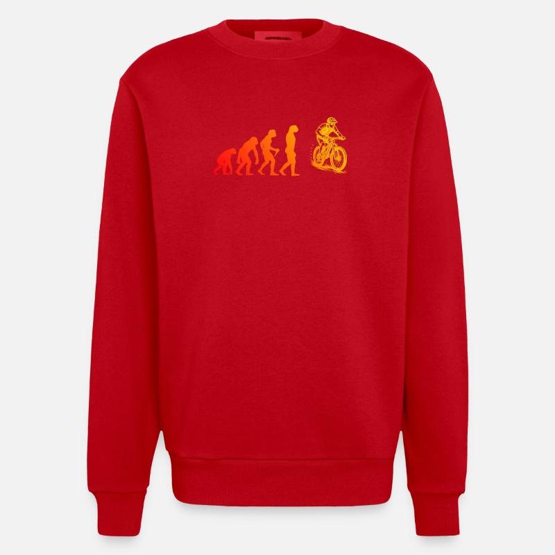 Déclaration directe sur le VTT - Sweat bio épais oversize fabriqué en UE - rouge