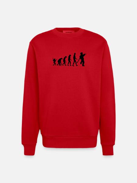 pompier_kiosdz22 - Sweat bio épais oversize fabriqué en UE - rouge