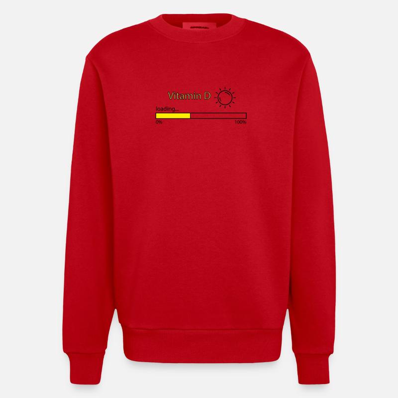 Amour d’été - Sweat bio épais oversize fabriqué en UE - rouge