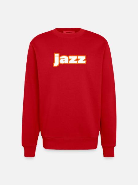 JAZZ - Heavyweight Oversized Organic Crew Neck Made in EU - red