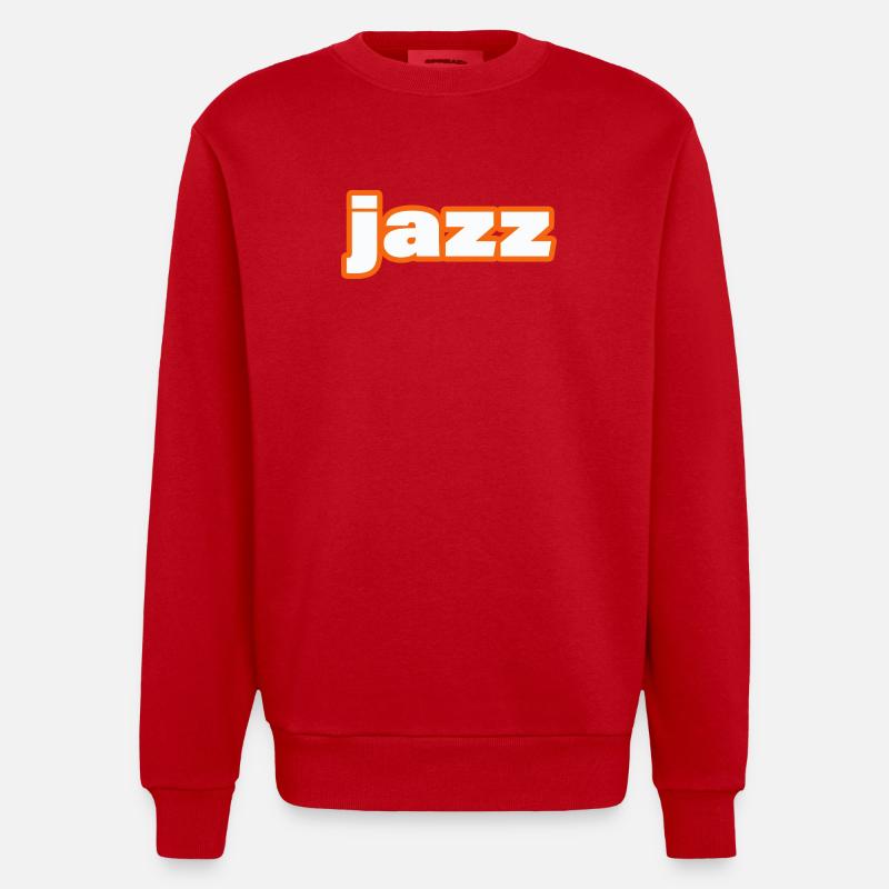 JAZZ - Sweat bio épais oversize fabriqué en UE - rouge