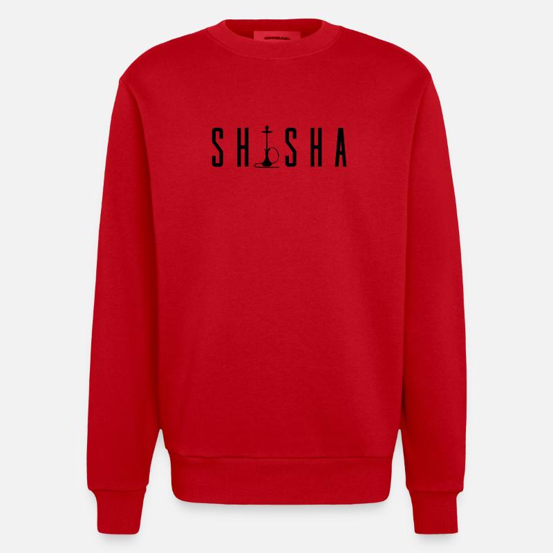 Narguilé - Sweat bio épais oversize fabriqué en UE - rouge
