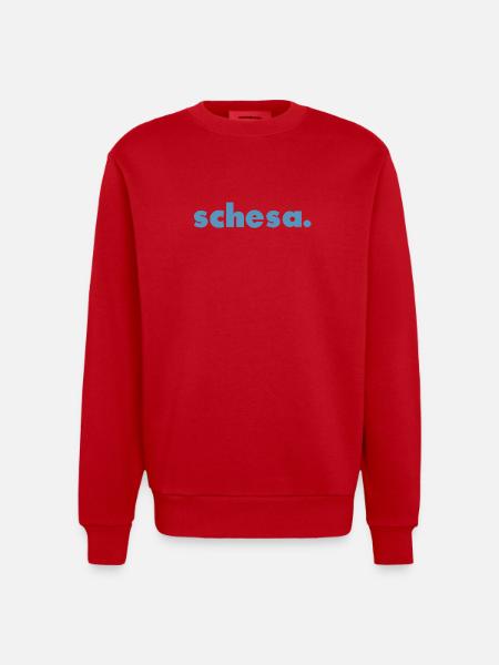 Schesa. - Sweat bio épais oversize fabriqué en UE - rouge