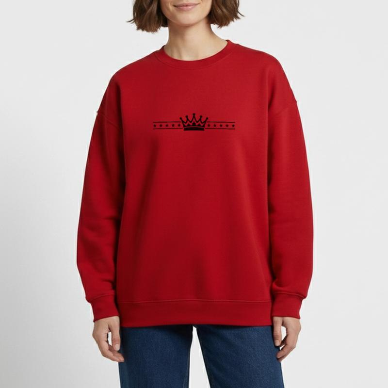 Crown Element Heavyweight Oversized Organic Crew Neck Made in EU