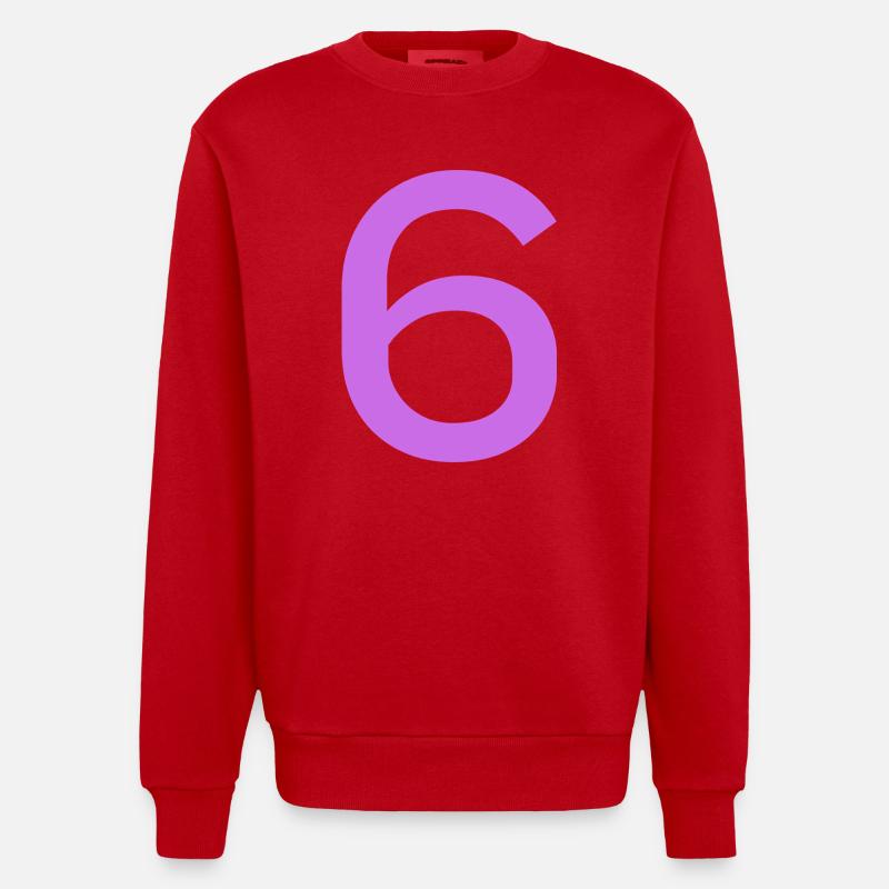 6 - Sweat bio épais oversize fabriqué en UE - rouge