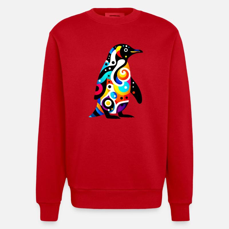 Pingouin - Sweat bio épais oversize fabriqué en UE - rouge