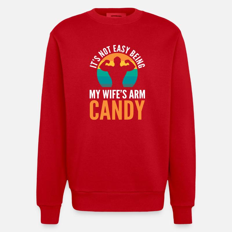 Bras Candy Mari - Sweat bio épais oversize fabriqué en UE - rouge