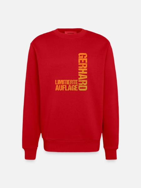Gerhard - Sweat bio épais oversize fabriqué en UE - rouge