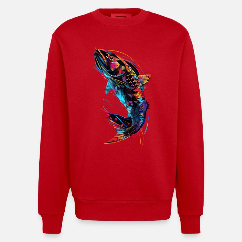 Barracuda - Sweat bio épais oversize fabriqué en UE - rouge