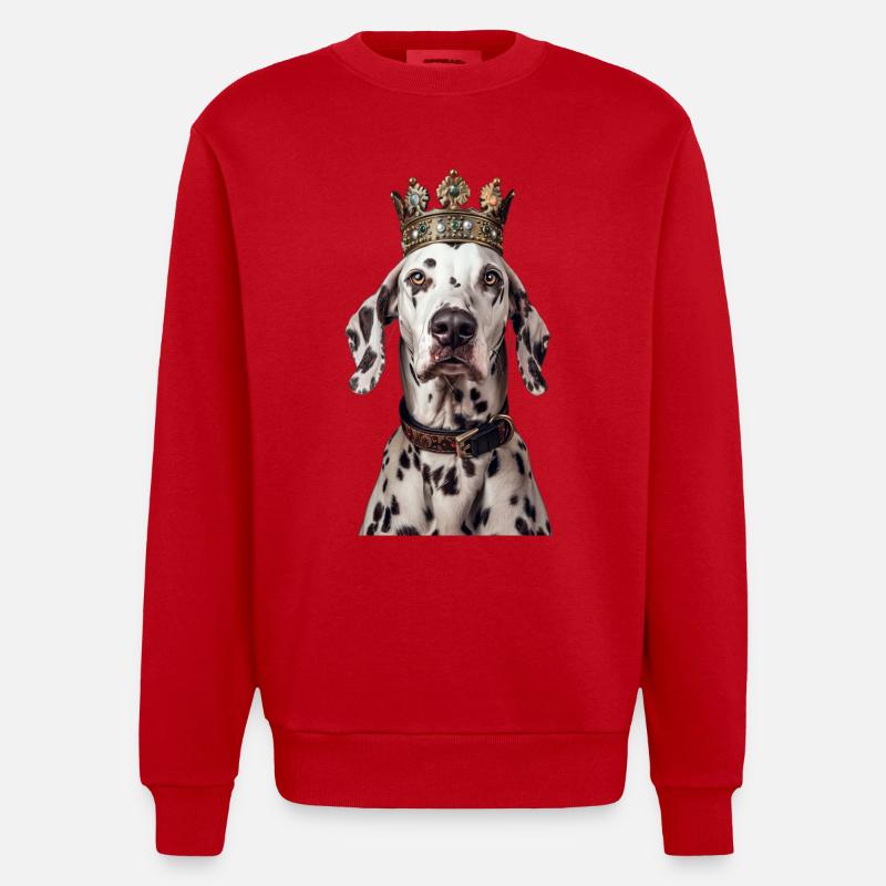 Dalmate - Sweat bio épais oversize fabriqué en UE - rouge