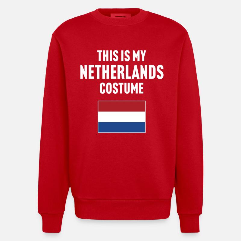 Ce costume de mes Pays-Bas - Sweat bio épais oversize fabriqué en UE - rouge