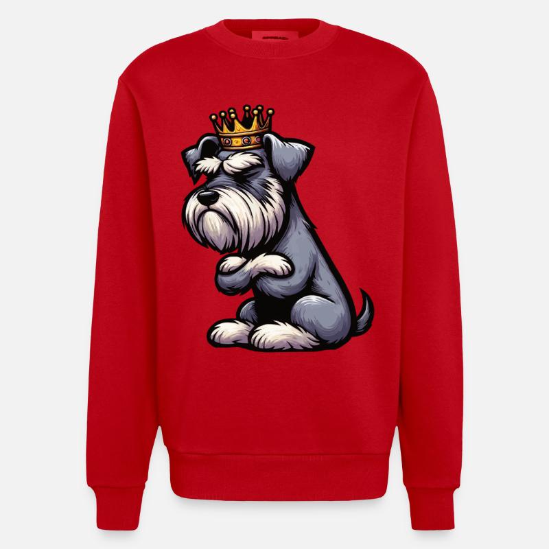 Schnauzer géant Schnauzer Propriétaire de Schnauzer - Sweat bio épais oversize fabriqué en UE - rouge