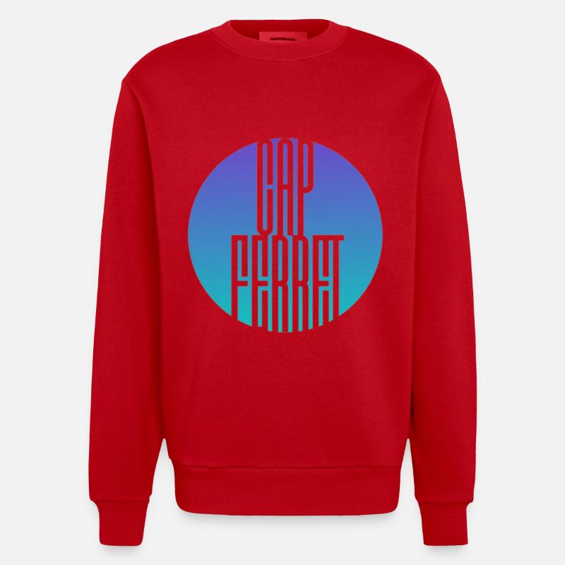 "Kapstadt oder kein Kapstadt" - Heavyweight Oversized Organic Crew Neck Made in EU - Rot