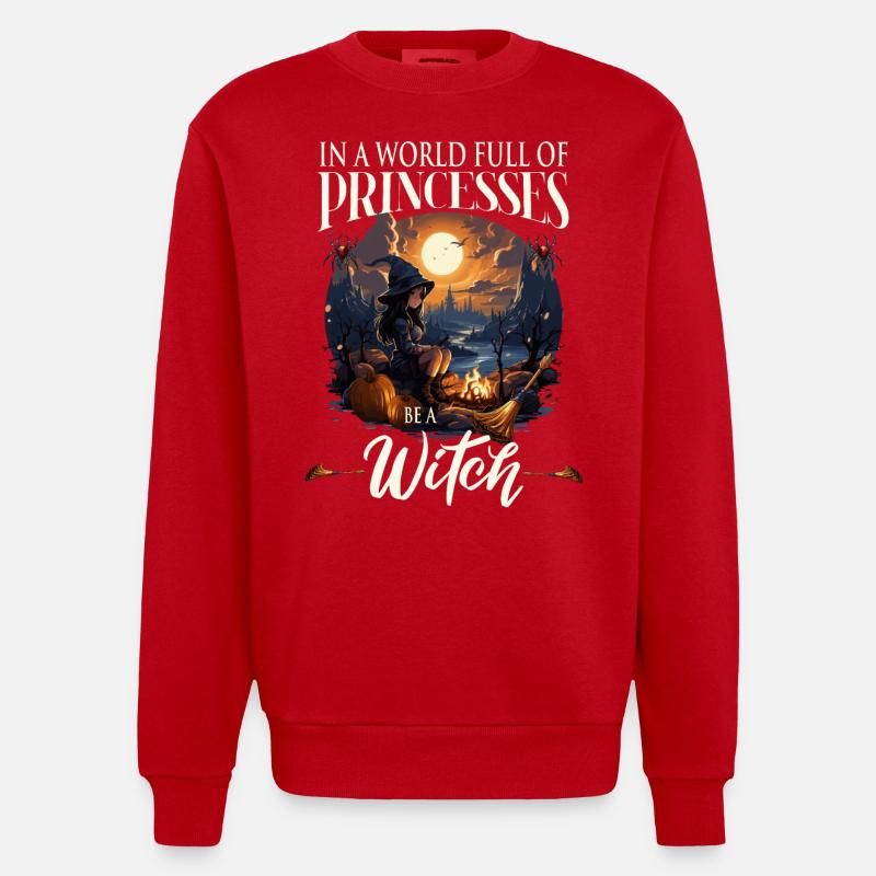 Witch - Heavyweight Oversized Organic Crew Neck Made in EU - Rot