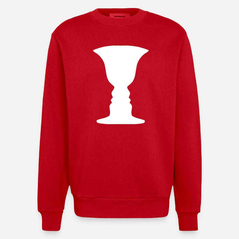 Qu’est-ce que c’est? - Sweat bio épais oversize fabriqué en UE - rouge