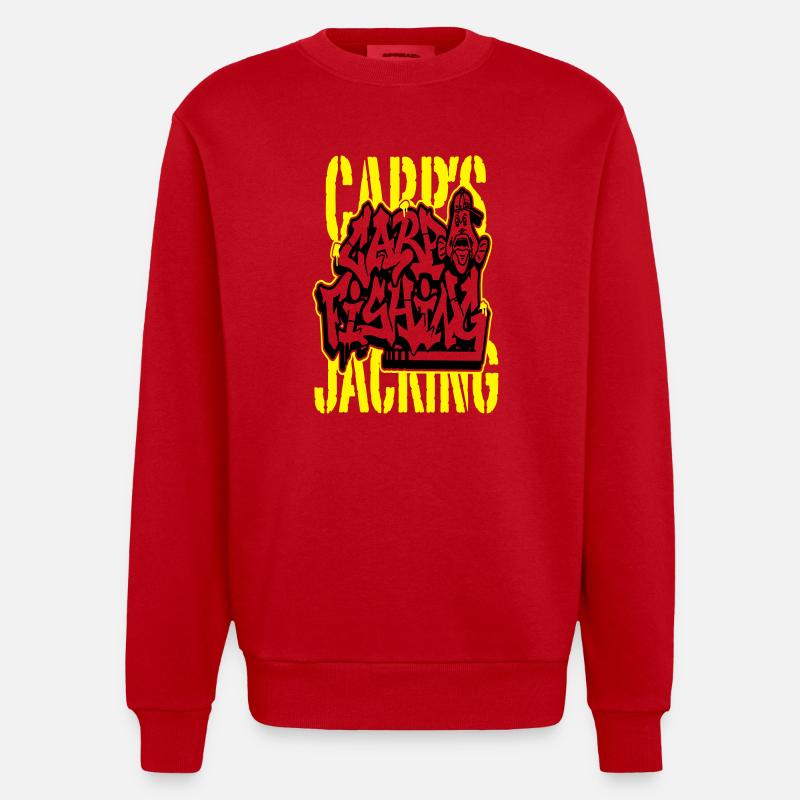 Carp's graff "CARP'S JACKING" - Sweat bio épais oversize fabriqué en UE - rouge