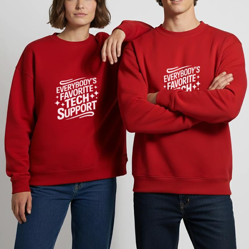 Technischer Support Computerfreak Nerd Heavyweight Oversized Organic Crew Neck Made in EU