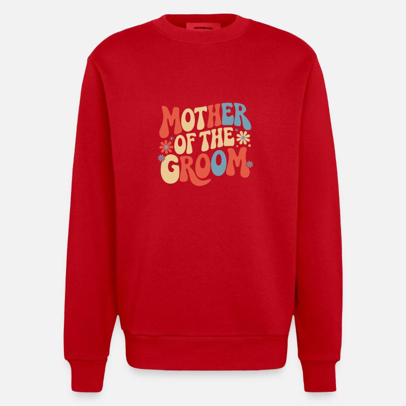 Marié Mariage Mariage - Sweat bio épais oversize fabriqué en UE - rouge
