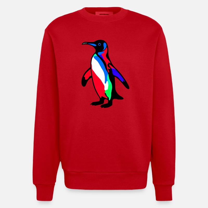 Pingouin - Sweat bio épais oversize fabriqué en UE - rouge
