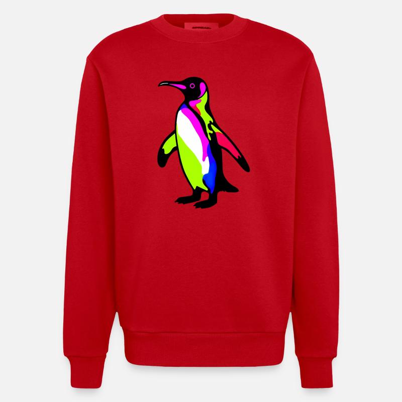 Pingouin - Sweat bio épais oversize fabriqué en UE - rouge