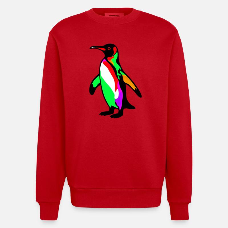 Pingouin - Sweat bio épais oversize fabriqué en UE - rouge