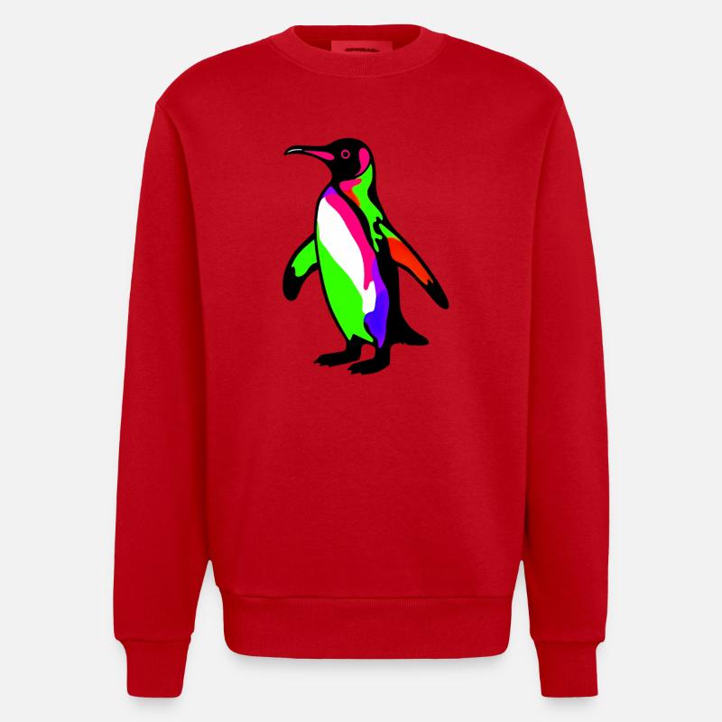 Pingouin - Sweat bio épais oversize fabriqué en UE - rouge