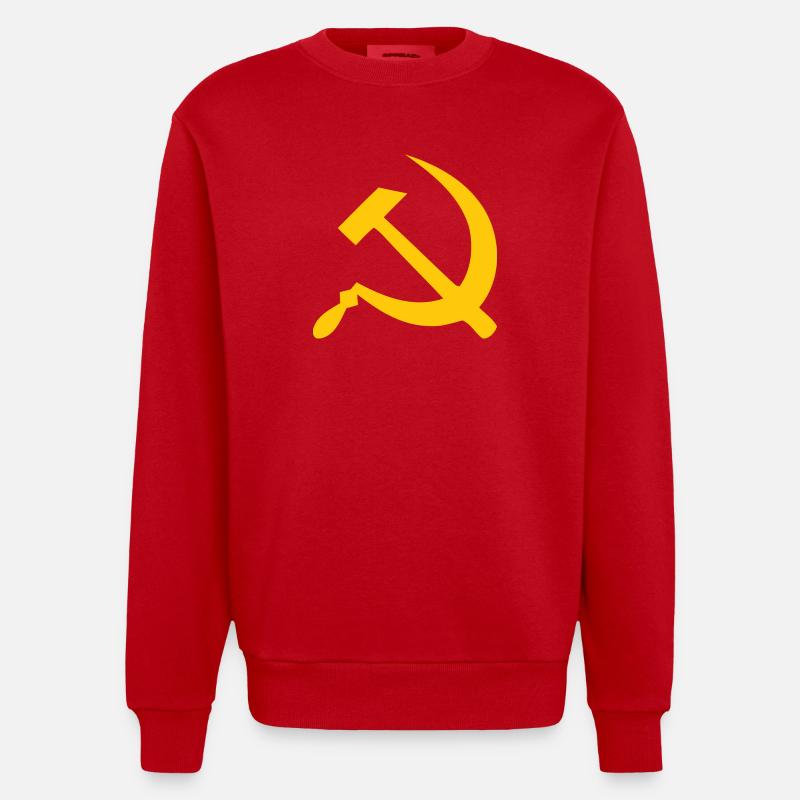 Communisme - Sweat bio épais oversize fabriqué en UE - rouge
