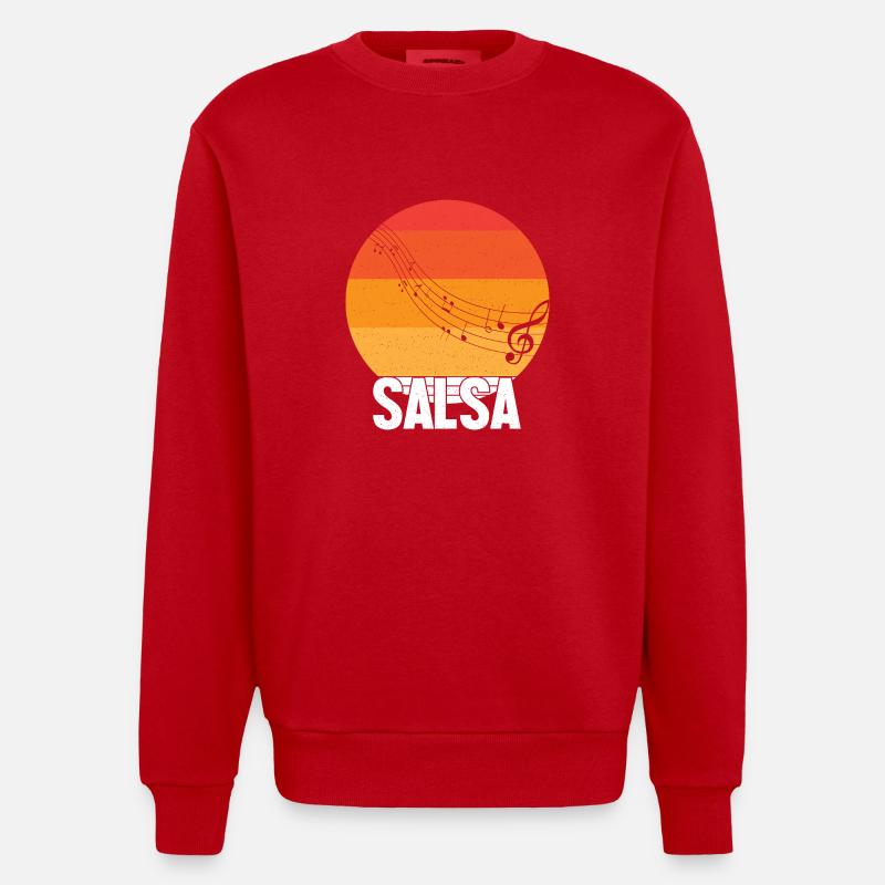 Salsa Dancer Dancer - Heavyweight Oversized Organic Crew Neck Made in EU - red