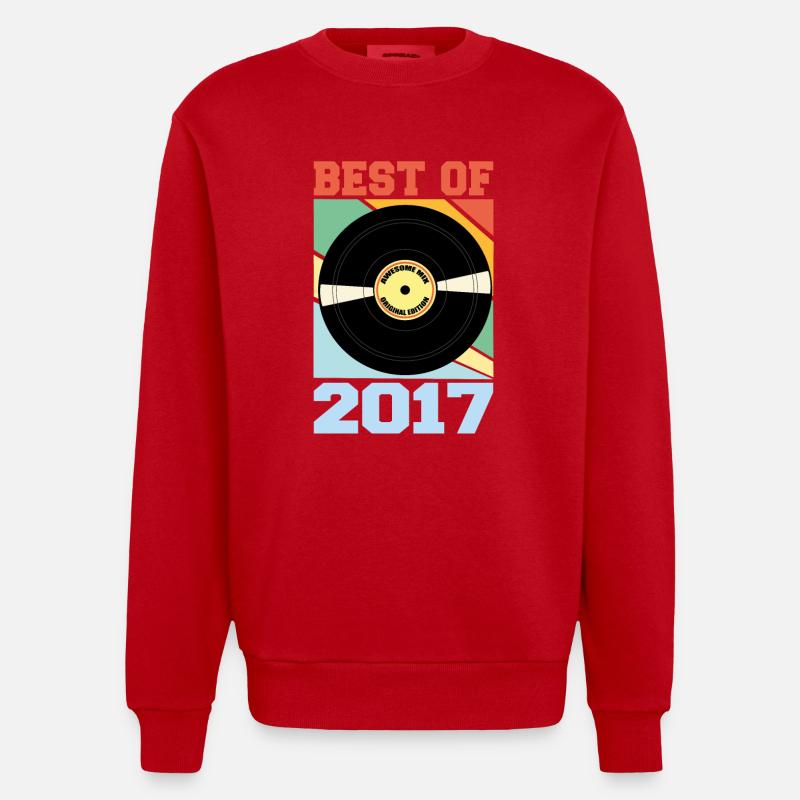 Le meilleur de 2017 - Sweat bio épais oversize fabriqué en UE - rouge